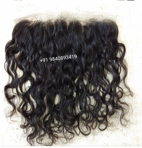 ผมต่อจากผมมนุษย์เรสมี่อินเดียสำหรับการออกแบบแบบ HD โปร่งใสด้านหน้าลูกไม้ - Product Image 1