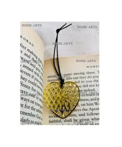 Antique Design Heart Shape Gold Polished Metal Bookmark Top Quality Metal Bookmark At Best Price In India