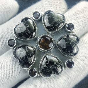 Shanice — bague en argent Sterling 925 et cuivre, bijoux de déclaration, pierres précieuses - Product Image 2