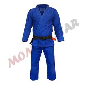 Jiu jitsu Gi kimonos 100% algodón 350 GSM 450 GSM 550 GSM chaqueta de tejido perlado 10oz 12oz ripstop/sarga pantalones de algodón logotipos personalizados - Product Image 1