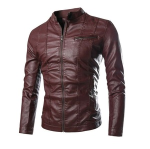 Maroon Colo แจ็กเก็ตหนังแกะจริงแบบมีซิป,สำหรับทุกเพศเสื้อนักขี่มอเตอร์ไซค์มอเตอร์ไซค์เสื้อสีผลิตในปากีสถาน - Product Image 1