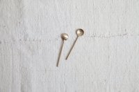 Cuillère à thé contemporaine en laiton brossé mat, écologique, pour mariage, vente en gros, cuillère à sel à long manche, ustensiles de cuisine