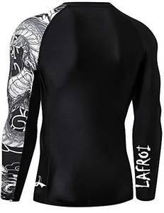 Camiseta de compresión MMA, protector de sarpullido para BJJ, gimnasio de entrenamiento MMA - Product Image 3