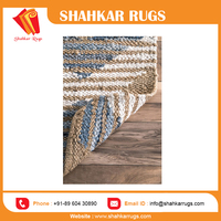 Tapis réversible en jute de style moderne et luxueux, nouveau design, tapis tressé à la main, motif chevron, couleurs personnalisées pour chambre d'hôtel