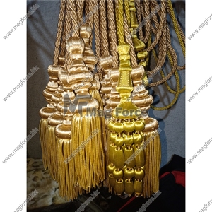 Borla de lingotes dorados con cordón para borlas de decoración Precio al por mayor Borlas de decoración de la casa - Product Image 4