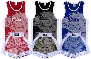 Uniformes de boxe unisexes pour adultes en polyester/coton sublimé sur mesure - Product Image 2