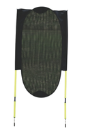 Pepup Free Kick Man Équipement d'entraînement de football Jaune Plastique 150cm Réglable Conception entièrement pliable Sac de transport Diamètre 25mm Pliable