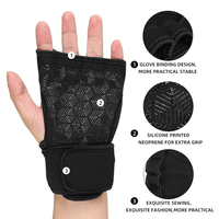 Poignées de musculation antidérapantes, 1 paire, Grips en Silicone, pour exercices, gymnastique, Protection des paumes des mains