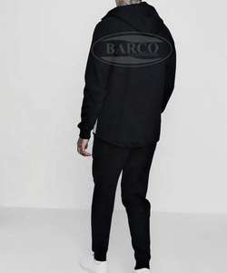 2024 meilleure qualité en gros personnalisable imprimé survêtement hiver saison polaire tissu 100% Polyester pleine fermeture éclair hommes - Product Image 5