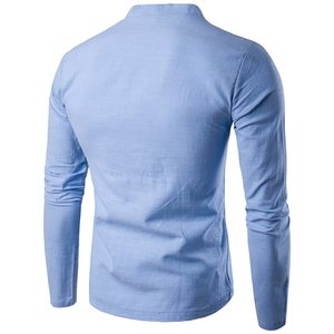 Polo manches longues homme, maillot de corps décontracté et respirant à séchage rapide, coupe Slim, avec votre Logo personnalisé - Product Image 2