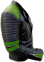 Blouson Bomber Décontracté Hiver Grande Taille Imperméable Brodé en Cuir Véritable avec Fermeture Éclair et Coton Tricoté Respirant