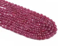 AAA Natural Mozambique Ruby Loose Oval Beads Smooth Polish Gemstone Brilliant Fashion Jewelry Making Gemstones