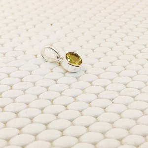 สร้อยคอเงินสเตอริ่งปรับแต่ง925พร้อมจี้ตัดซิทรีนฝังพลอยสีเงิน - Product Image 6