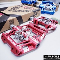 Pédales de VTT OEM DABOMB en aluminium usiné de 12 mm d'épaisseur, ultralégères, pour descente et enduro, clipless/plates, 100x110 mm, étanches