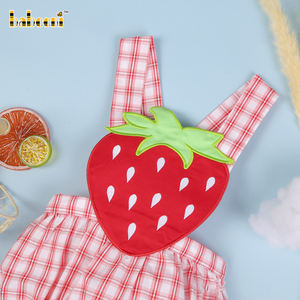 Peleles de Invierno Personalizados de Lujo para Bebés Niños BB2797 con Apliques de Fresa, Spandex/Algodón, Bordado Hecho a Mano, Fabricante Mayorista - Product Image 3