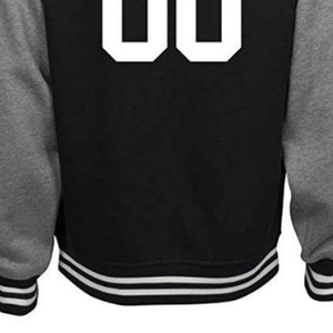 Chaqueta de béisbol polar de algodón personalizada para hombre, chaqueta blanca con letras, novedad - Product Image 5