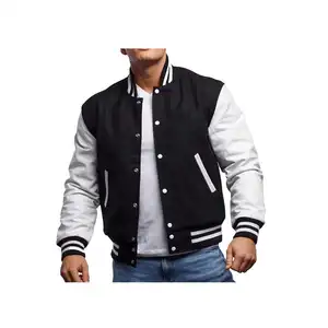 Men's Lightweight Bomber Jacket Causal Varsity Flight Windbreaker Track Jacket