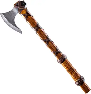 Hacha Ragnar hecha a mano personalizada al por mayor, acero al carbono forjado a mano, película vikinga, hacha de Lothbrok Ragnar, cuchillo, espada, hacha