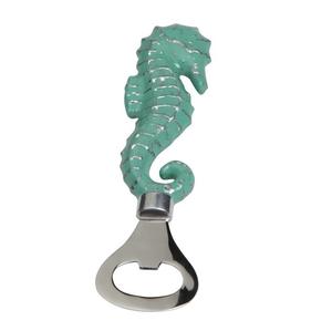 Logo personnalisé imprimé en gros fait à la main élégant moderne hippocampe émail classique élégant Vintage fantaisie décoratif ouvre-bouteilles - Product Image 1