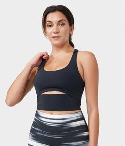 Sujetador de espalda cruzada con estampado por sublimación para mujer, de cintura alta legging, conjunto de yoga con impresión personalizada y diseño a precio de fábrica - Product Image 1