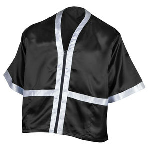 Classic Style Collarless Cornerman <b>Jacket</b> for <b>Men</b> Silk Satin Windproof Breathable - Product Image 3