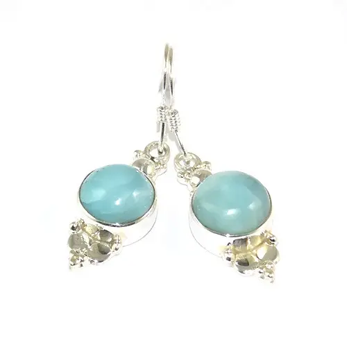 Earrings Authentic silver blue larimar drop earrings jewelry