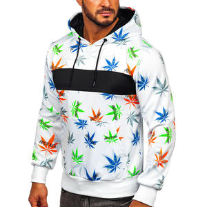 Pull d'hiver sur mesure pour hommes Tissu polaire à capuche blanc imprimé de haute qualité Polyester/coton Taille 6XL Vêtements à la mode - Product Image 3