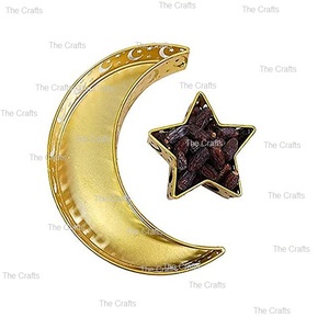 Plateau à dessert en métal couleur or en vrac avec plateau de ramadan de la plus grande qualité pour accessoires islamiques - Product Image 4