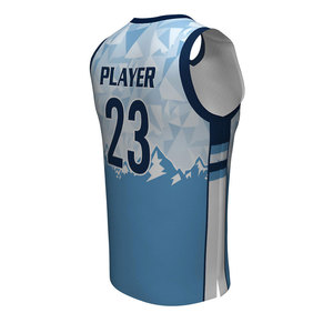 Uniforme de Baloncesto con Logotipo Personalizado OEM / Uniforme de Baloncesto Digital de Último Diseño / Uniforme de Baloncesto de Tela de Poliéster - Product Image 4
