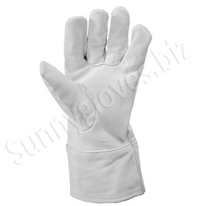 อาร์กอนสีขาวเชื่อมความปลอดภัยถุงมือหนัง/TIG ช่างเชื่อมมือถุงมือ/ถุงมือเชื่อมเรียงราย - Product Image 6