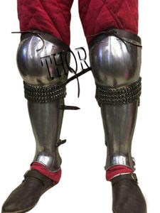 Armadura Medieval Gr aleros Armadura de caballero Protector de pierna completa Protector de brazo de cuero - Product Image 4