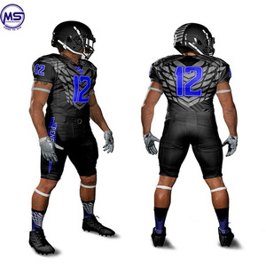 Uniforme de football américain grande taille respirant à sublimation personnalisée Vente en gros 100% polyester - Product Image 2