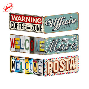 Targa Vintage personalizzata 15x30cm segnaletica in metallo per caffè campeggio zona aliena per auto segno di latta per uomo grotta in metallo placca - Product Image 6