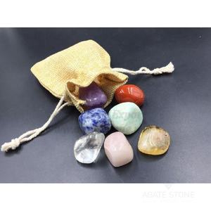 Juego de piedras caídas de 7 Chakras de amor divino de alta calidad, decoración de Reiki pulida curativa para regalo de meditación de vibraciones positivas - Product Image 2