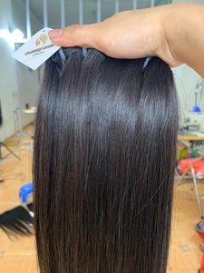 Cabello Virgen Remy Liso Extremo de Doble Trama 100% Humano con Cutícula, Cabello Malayo, Paquete de 100g - Product Image 2