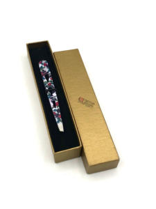 แหนบปลายเงินเคลือบกระดาษดอกไม้ทำจากสเตนเลสอุปกรณ์เสริมความงามออกแบบโลโก้ของคุณเอง - Product Image 5