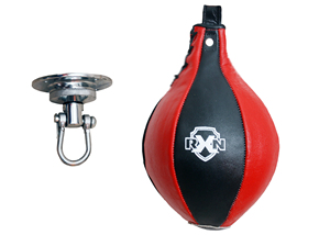 ลูกบอลซ้อมมวยหนังแท้ RXN รุ่นพรีเมียม สีดำ ความเร็วสูง ใช้ได้กับทุกขนาด เหมาะสำหรับการฝึกซ้อมและการฝึกฝน - Product Image 2