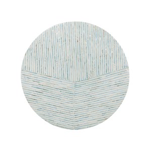 Table basse en nacre incrustée, style rustique antique, ronde, en mosaïque de capiz, bleue, pour la décoration intérieure, vente en gros d'usine - Product Image 3