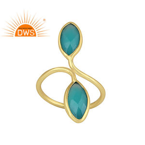 Bague en argent Sterling 925 pour fabrication de bijoux, anneau en calcédoine bleu eau, naturel, fournisseur de bijoux, offre spéciale - Product Image 1