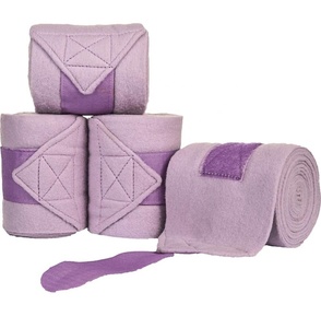 Elegant thick polar fleece horse bandages Equestrian wear custom logo Elastic Velcroo horse leg wrap Set of 4 am629 - Product Image 1