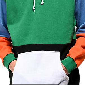 เสื้อฮู้ดแขนแร็กแลนของผู้ชาย,เสื้อมีฮู้ดเสื้อคลุมสีเขียวทหาร - Product Image 2