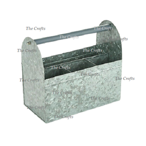 Porte-couverts galvanisé avec poignée en corde Taille et forme personnalisées Porte-couverts pour table et cuisine - Product Image 5