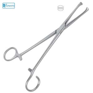 Pinzas para Amígdalas Manuales de Acero Inoxidable, Instrumento Quirúrgico Básico - Product Image 1