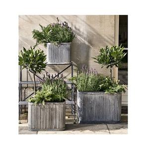 Jardinière de taille et de forme personnalisées en pot de fleur galvanisé avec poignée pour la maison, les hôtels et les restaurants - Product Image 4