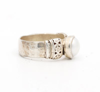 Anillo de Compromiso Hecho a Mano con Plata de Ley 925 y Perla del Mar del Sur, Anillo de Boda de Moda, Anillo de Promesa, Regalo