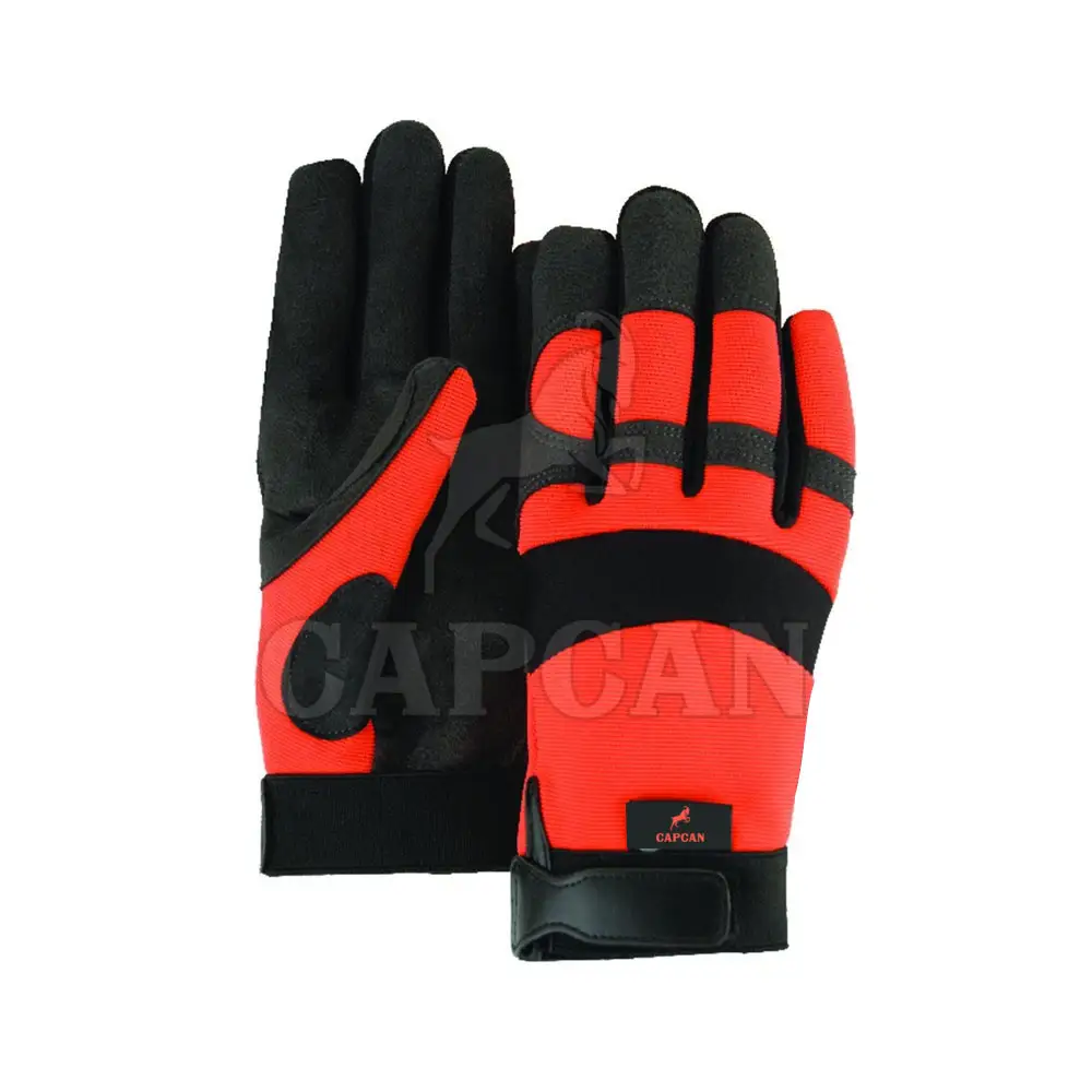 Hand Protection Cheap PU Leather Mechanic Gloves