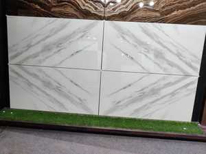 Carreaux de porcelaine émaillée aspect marbre 600x1200mm Corps vitrifié Finition polie/mate Fonction brique réfractaire Faible taux d'usine - Product Image 5