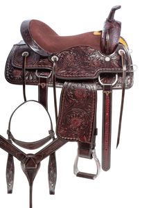 Conjunto de Silla de Montar Inglesa de Cuero Genuino Premium, Duradera, para Equitación, Carreras de Barriles, Estilo Western, Personalizable, Colores Surtidos - Product Image 2