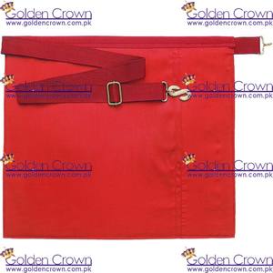 Tablier en cuir brodé de la meilleure qualité en gros Royal Arch Masonic Regalia avec badge à coudre décoré du logo en laiton du ruban - Product Image 6
