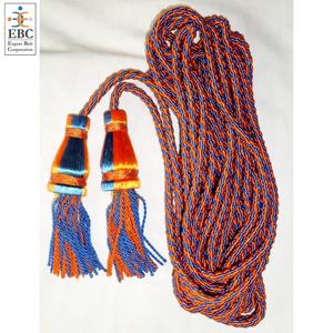 Seda viscosa Banner borla cordón OEM gaita Bugle Banner bandera cuerdas cincture cuerdas religiosas en colores y tamaños personalizados - Product Image 2